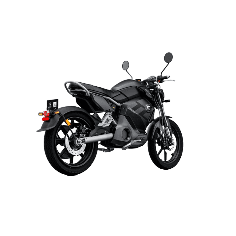 Super Soco TC Max Full Black — vue trois-quarts avant